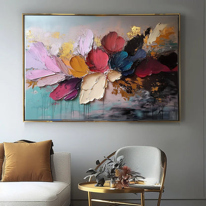 Tableau mural abstrait floral #TF658